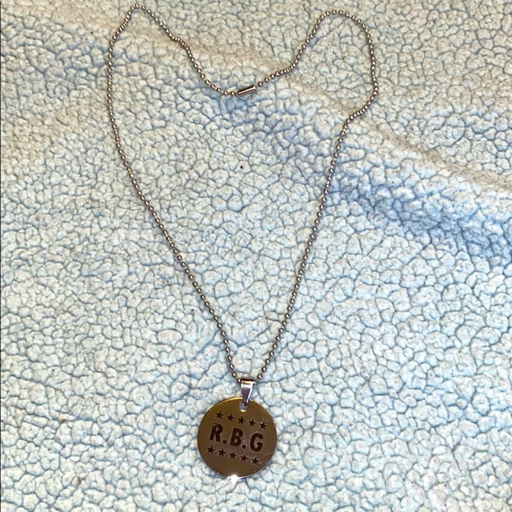 3/$20 RBG, Ruth Bader Ginsburg Never Used Necklace